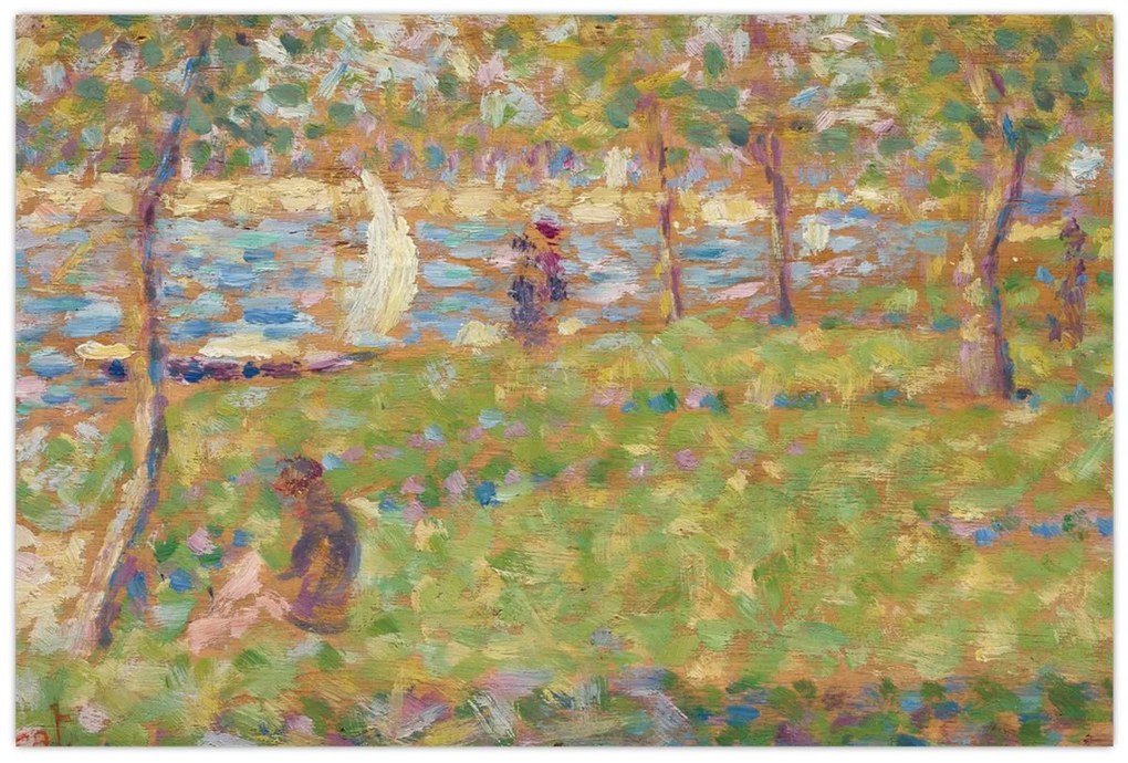 Tablou - Georges Seurat, Study for "La Grande Jatte", reproducere (90x60 cm)