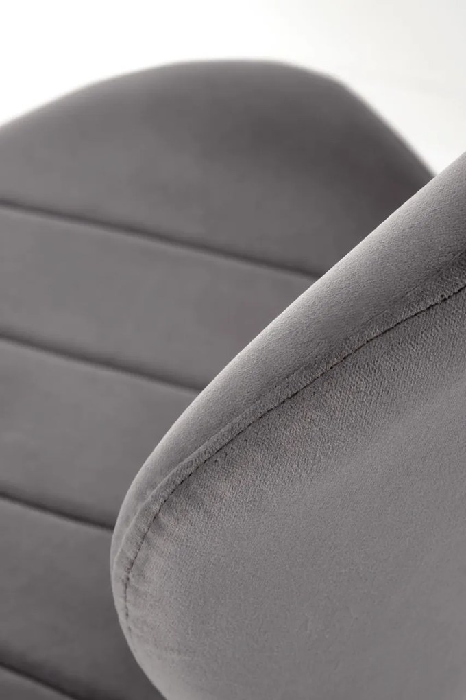 Scaun K538 velvet gri H85 cm