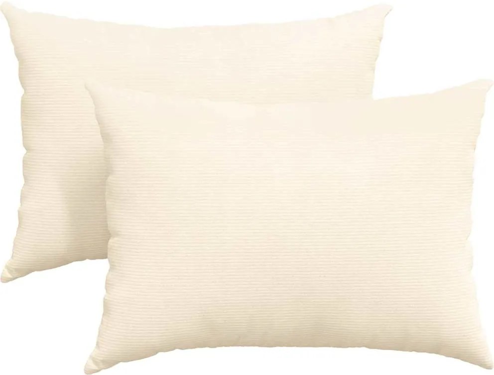 vidaXL Perne pentru canapea 2 pcs Crem 70 x 50 cm