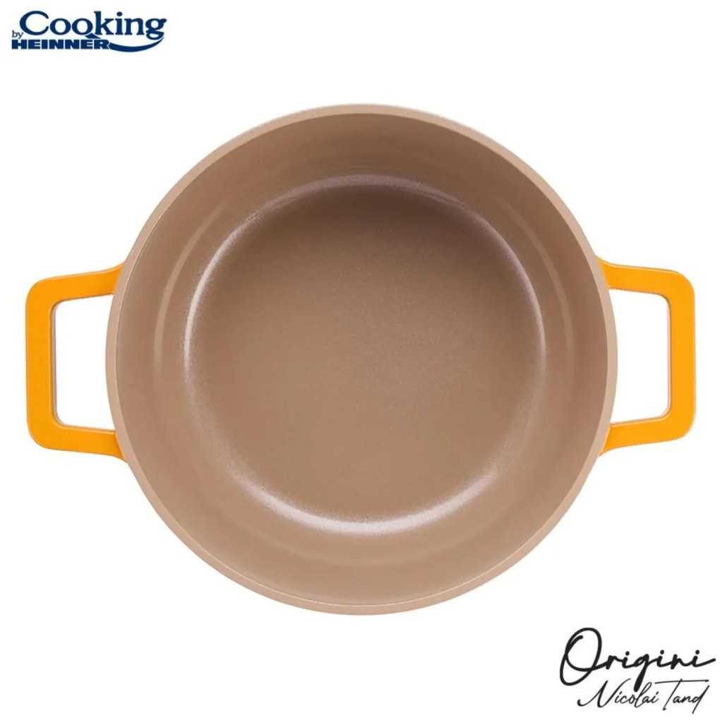 Cratiță din aluminiu turnat cu capac 20x10 cm, 2.4L – Cooking by Heinner, Colecția Origini by Nicolai Tand, pentru gătit zilnic
