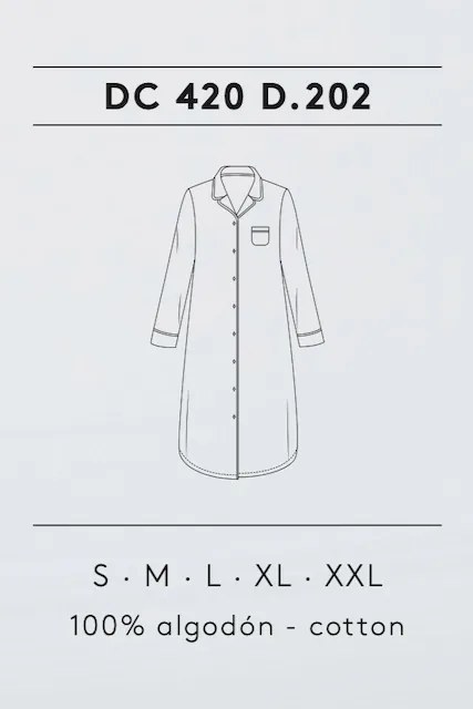 Cămașă de noapte din flanel pentru femei DEBBIE XL Albastru / Blue