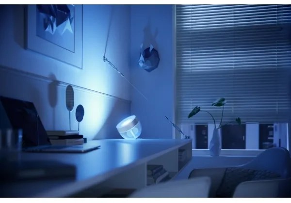 Philips Hue IRIS LED 8,2W 230V lampă de birou RGB reglabilă argintie