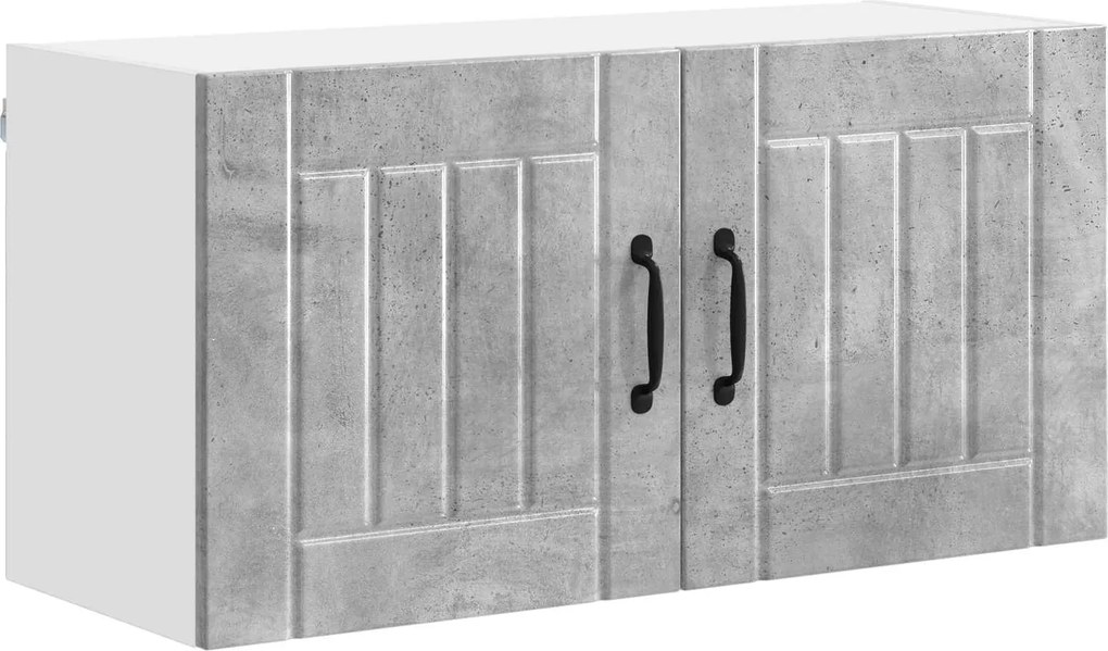 vidaXL Dulap de bucătărie Gri din beton 80 x 31 x 40 cm Lemn compozit