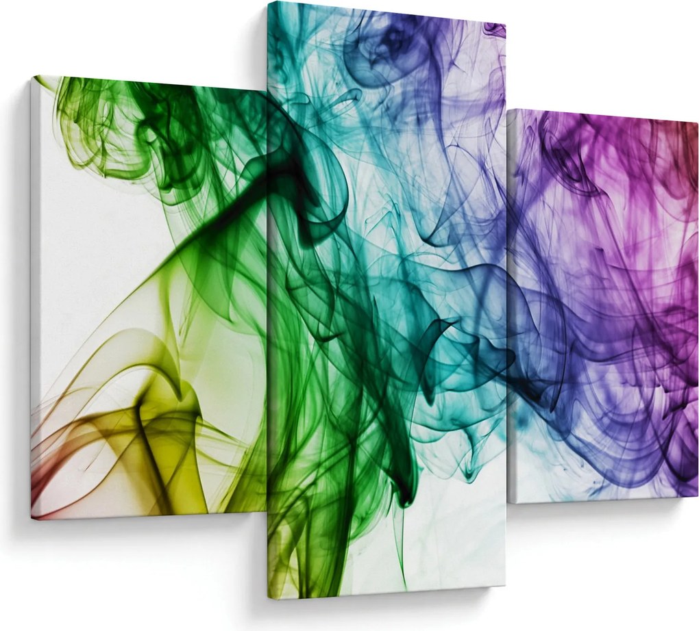 Tablou - fum colorat (90x60 cm)