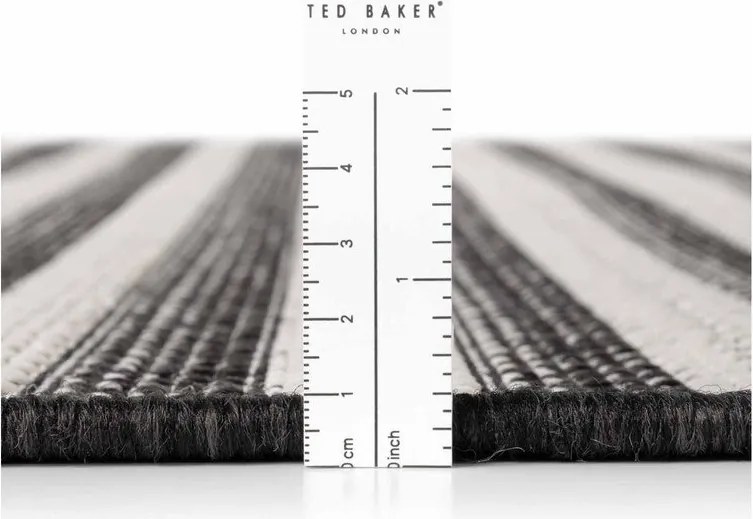 Covor pentru exterior și interior negru/crem 160x230 cm Haringey Woodfield – Ted Baker