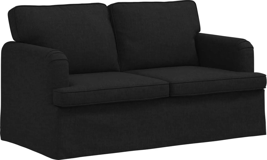 vidaXL Canapea Negru 144 x 80 x 85 cm țesătură