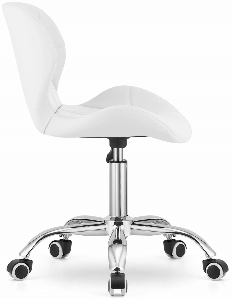 OFERTA Scaun de birou alb AVOLA din piele ecologica Calitatea II