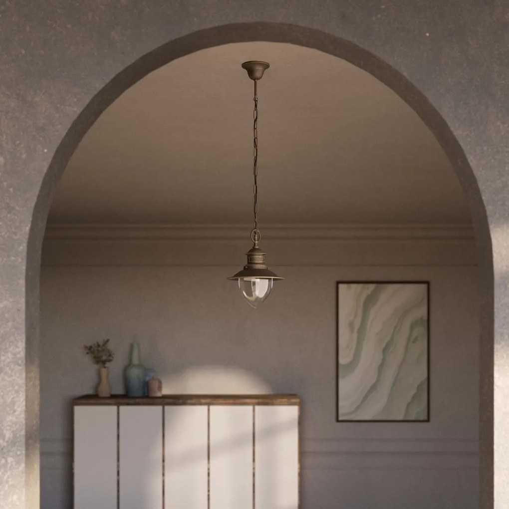 Lustra stil nautic din alama si sticla Al Mare