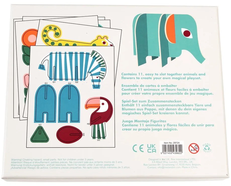 Joc de pliere din lemn Wild Wonders - Rex London