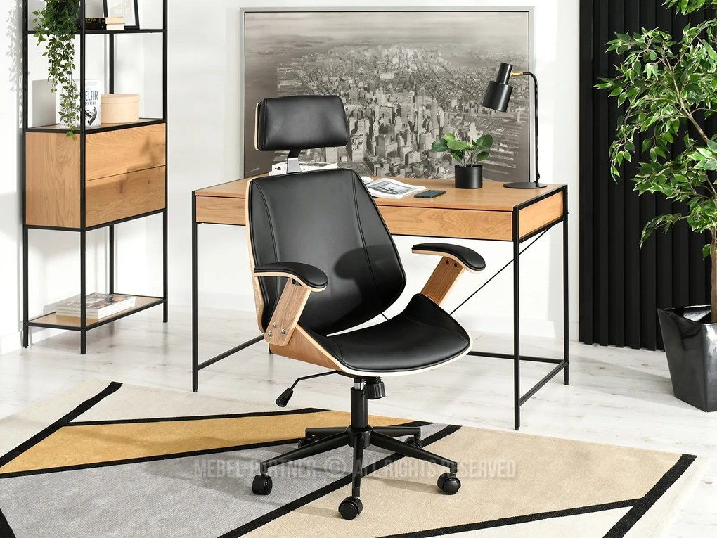 Fotoliu Franc (stejar negru + negru). Promo -23%. 1110507