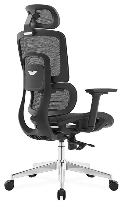 Ergodynamic Gary H - Scaun de birou - Full mesh - black, translatie sezut, brate 3D