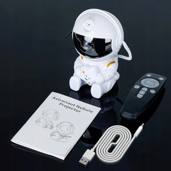 Proiector LED RGB LED/5W/5V astronaut + telecomandă