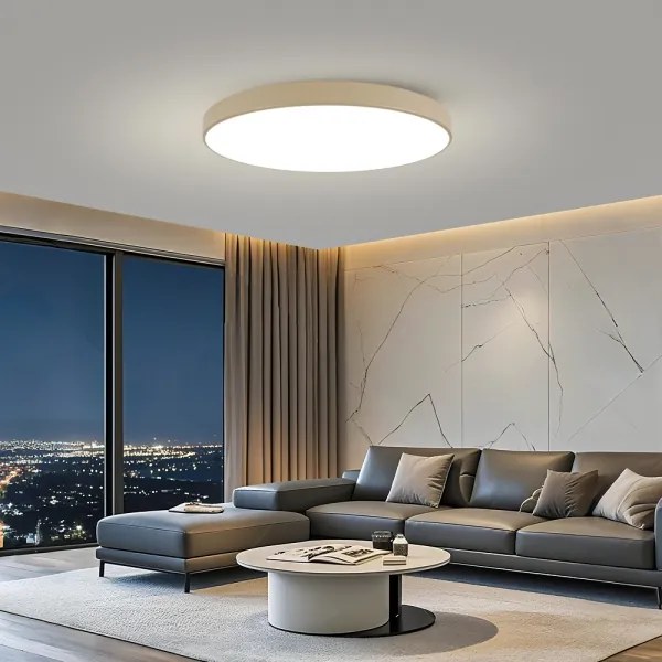 Brilagi-LED Lampă LED dimabilă POOL SMART, 128W, 230V, 100 cm, bej, Wi-Fi Tuya + telecomandă