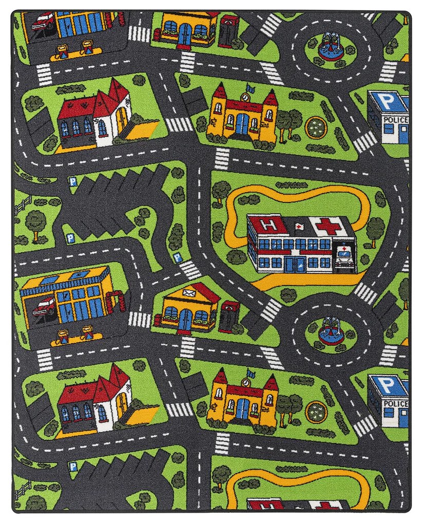 Covor pentru copii City life, 133 x 165 cm