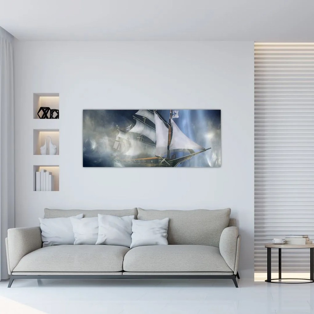 Tablou - Corabia fantomelor (120x50 cm)