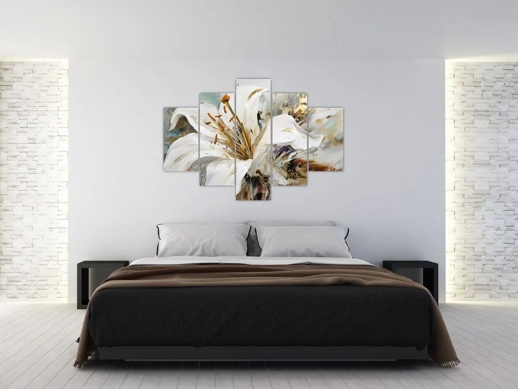 Tablou - Abstracție cu crin (150x105 cm)