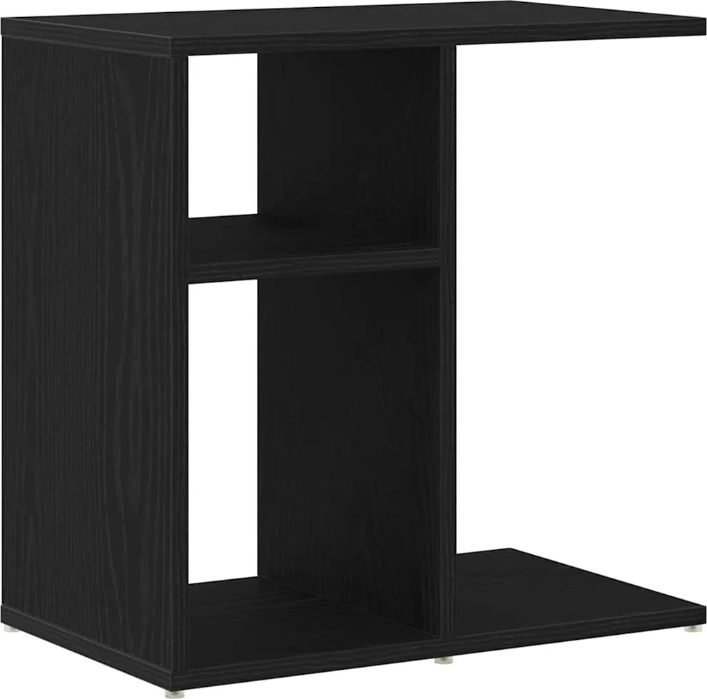 vidaXL Masă laterală Stejar Negru 50 x 30 x 50 cm Lemn compozit