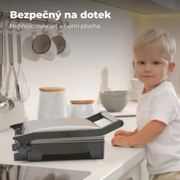 Grătar de contact AENO 2000W/230V