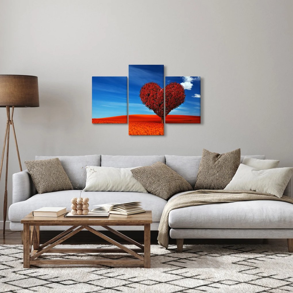 Tablou - Inimă din copac (90x60 cm)
