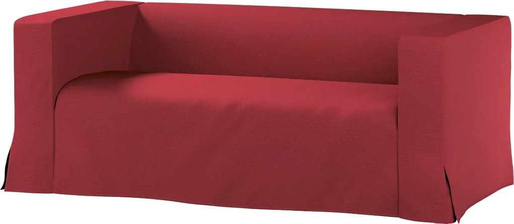 Husă canapea Klippan cu 2 locuri, lungă, cu pliuri contrastante