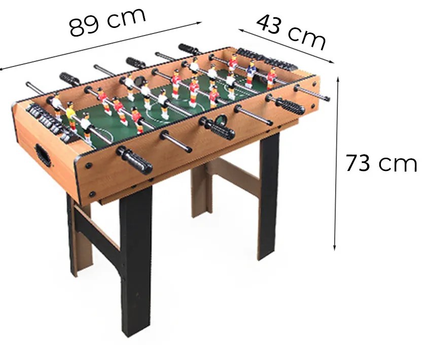 Masă de joc 4 în 1 pentru foosball, ping-pong, biliard și air hockey