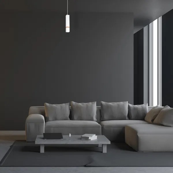 Lustră pe cablu VIDAR 1xGU10/25W/230V alb