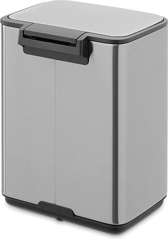 Coș de gunoi argintiu mat cu pedală din oțel 4 l Bo – Brabantia