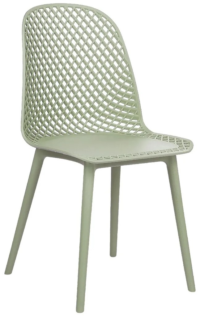 Set 4 buc scaun tip bar Erielle (verde). 1078733
