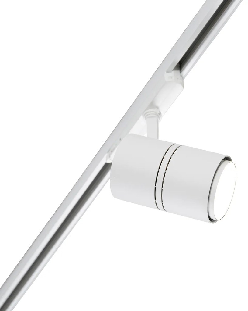 Sistem de șine modern trifazic alb cu 4 spoturi 3000-4000K - Ruler 38
