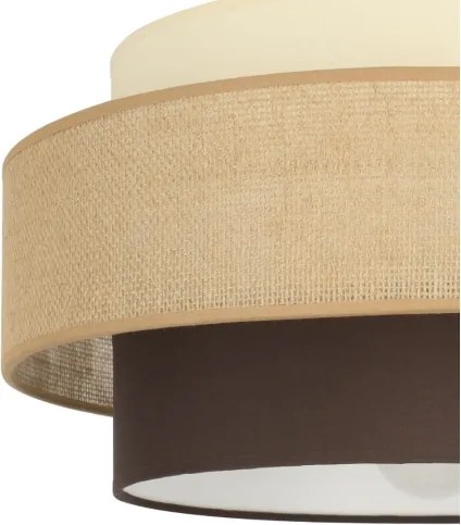 Brilagi - Lustră aplicată RESNA, 1xE27/60W/230V, Ø 40 cm, bej/negru