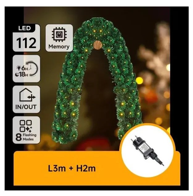 Aigostar - Decorațiune LED de Crăciun pentru exterior 112xLED/3,6W/230V 2m IP44