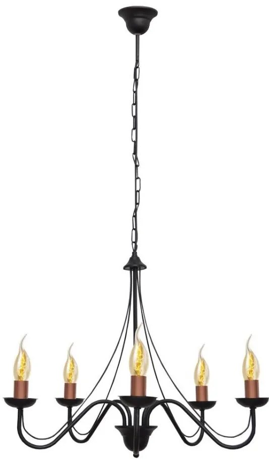 Lustră pe lanț MALBO 5xE14/60W/230V