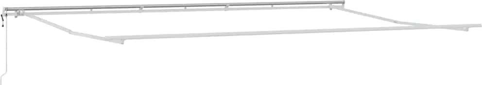 vidaXL Cadru de copertină Alb 600 × 300 cm Aluminiu