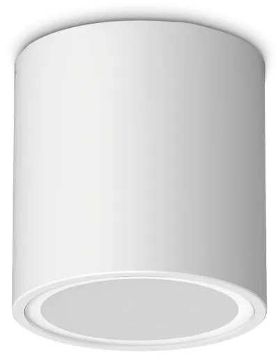 Mini Plafoniera Exterior Techo pl1 round d09, Protectie IP54, Alb