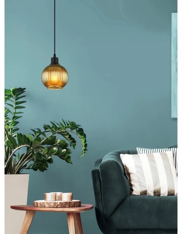 Pendul design modern ZUMBA negru/verde