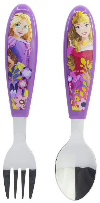 Prințesele Disney Courageous Heart set de tacâmuri ergo din metal - 2 piese