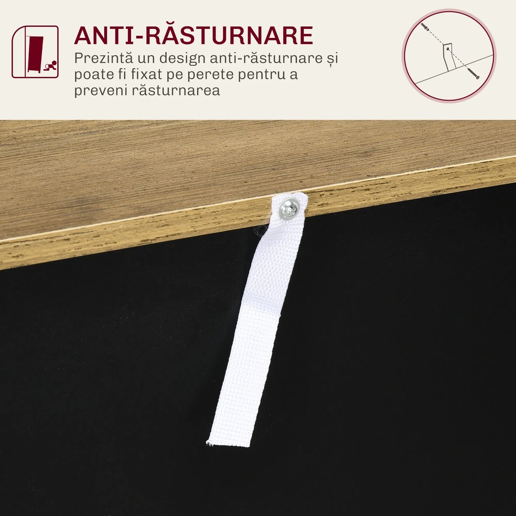 Homcom Bufet Bucatarie – Stil Country, Spatiu Depozitare Rustic | Aosom Romania