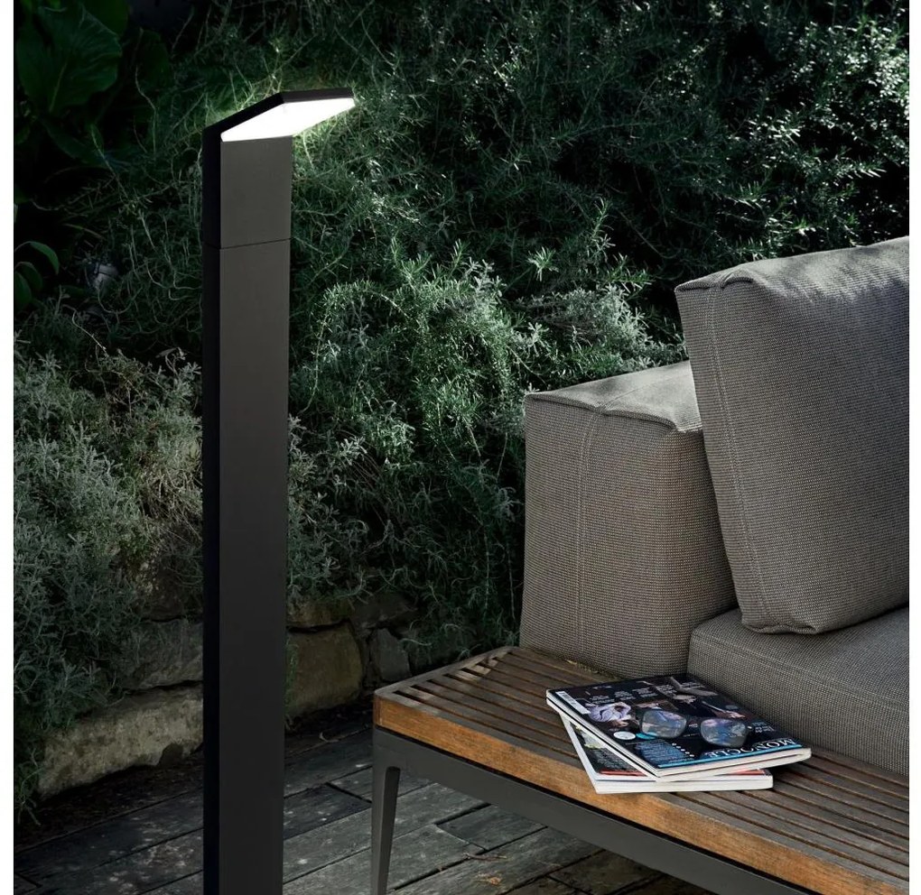 Lampă LED de exterior Ideal Lux STYLE LED/8,5W/230V 4000K 100 cm CRI 90 IP54 negru