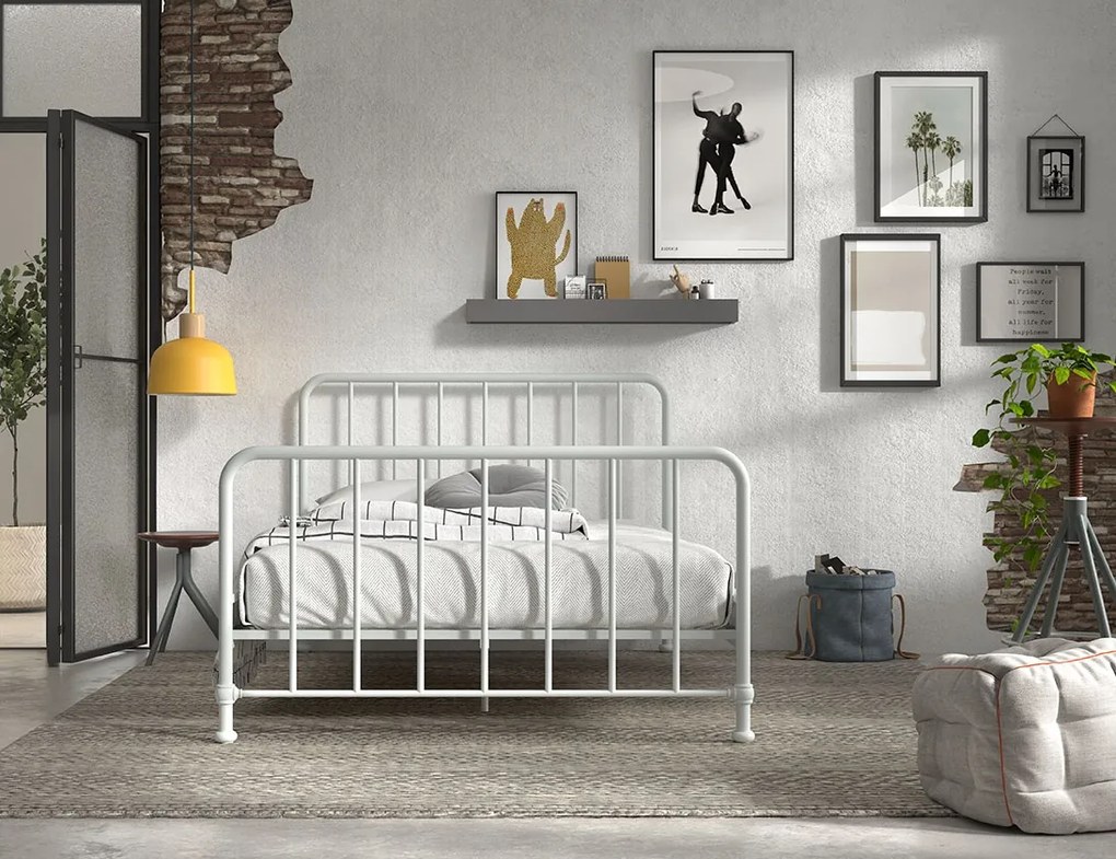 Pat Metalic, Alb, 140 x 200 cm (Metal) – BRONXX – Vipack