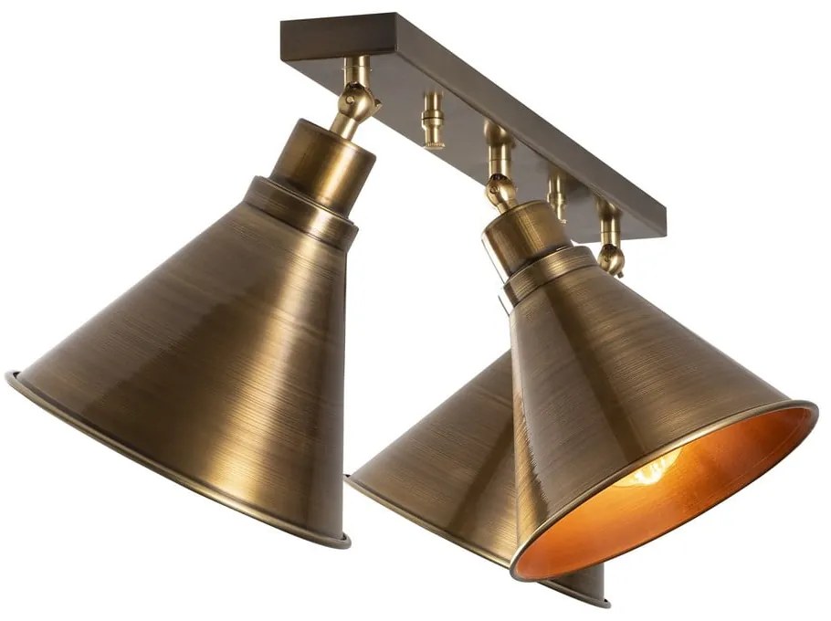 Plafonieră în culoarea bronz cu abajur din metal ø 20 cm Berceste – Opviq lights