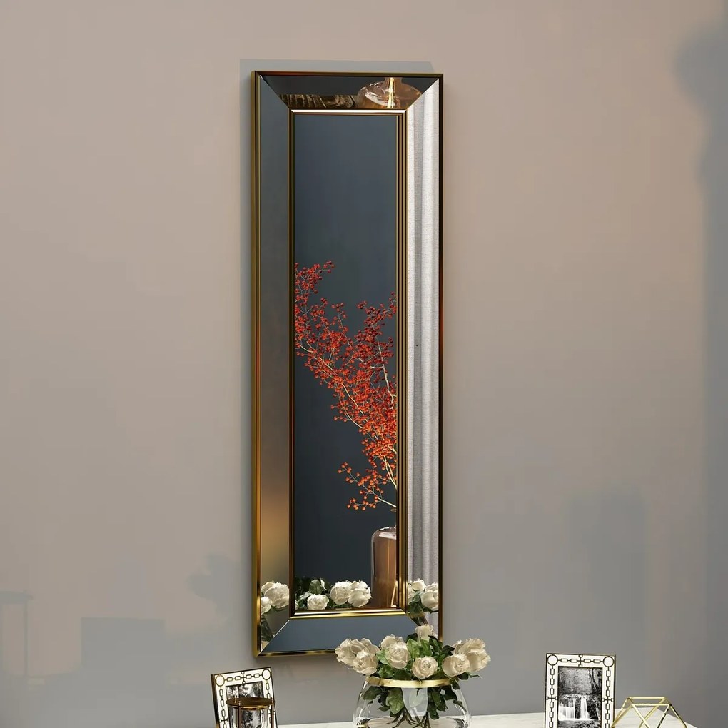 Oglindă Carlos Gold 30 x 90 cm