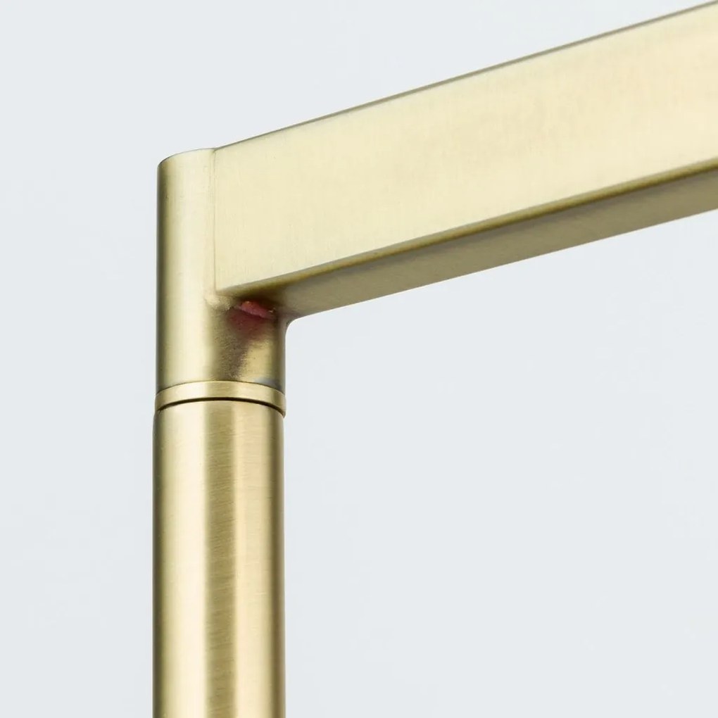 Lampadar/Lampa de podea pivotanta CARLTON alama/alb