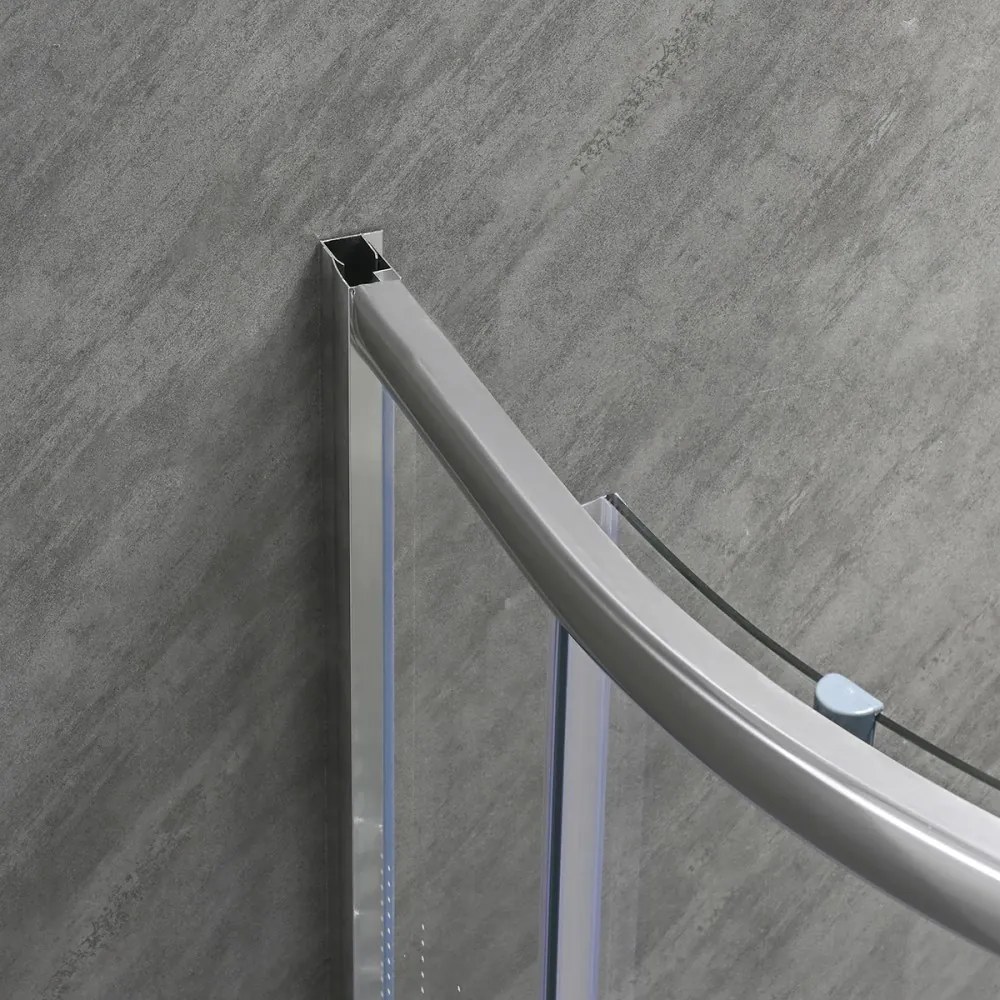 Cabină de duș Spirit Matrix curbată de calitate, 90x90x194 cm, cu cădiță de duș acrilică ranforsată