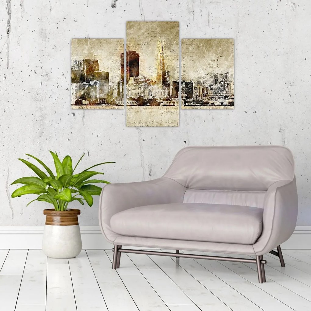 Tablou - Oraș artistic (90x60 cm)