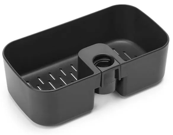 Organizator de duș Brabantia ReNew 1004186, 7.5x13.3x24.4 cm, Fund cu găuri de apă, Rezistent la coroziune, Gri închis