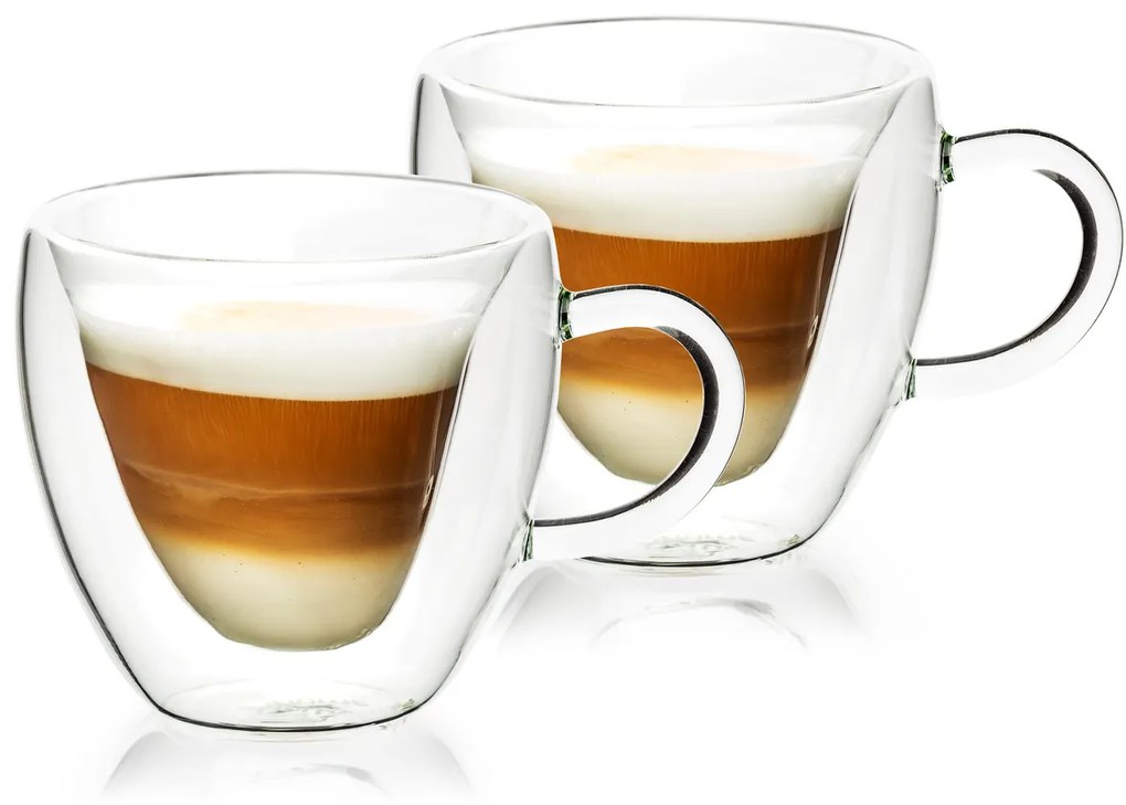 Pahare termo 4Home Big Heart Hot&Cool 250 ml, 2 buc