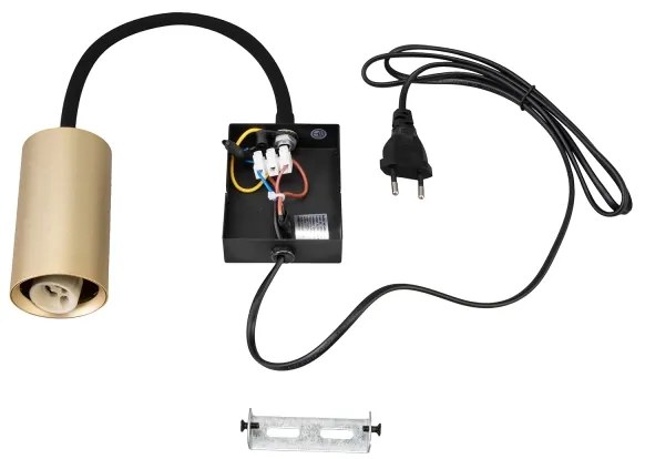 Lampă flexibilă de perete Brilagi SELE 1xGU10/30W/230V negru/auriu