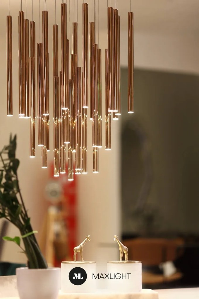 Lustra LED dimabila design Premium Class Quality ORGANIC COPPER