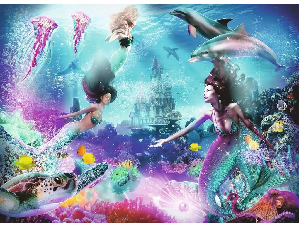 PUZZLE TARAMUL SIRENELOR, 300 PIESE - RAVENSBURGER (13296)