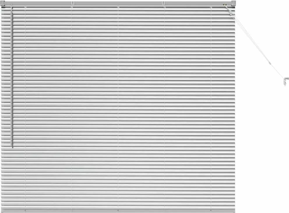 vidaXL Jaluzele venetiene Manual Argintiu 130 x 145 cm Aluminiu